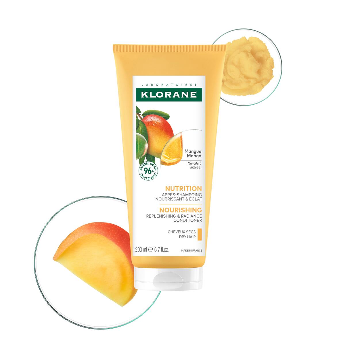 Klorane Nutrition Après-shampoing nourrissant et éclat 200 ml