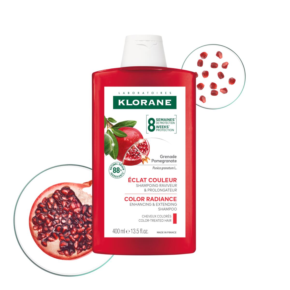 Klorane Éclat couleur Shampoing raviveur et prolongateur 400 ml