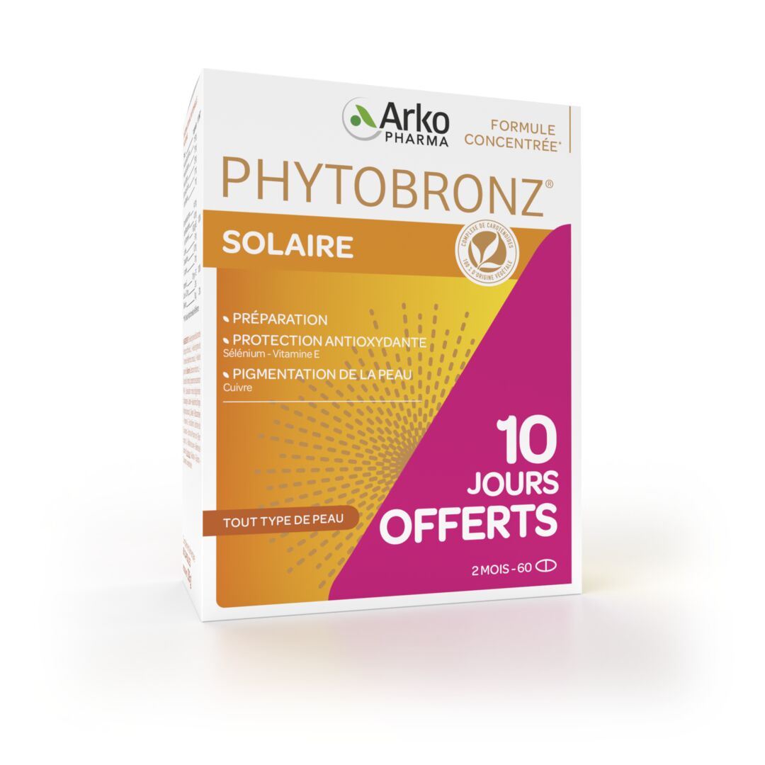 Arkopharma Phytobronz® Solaire - 10 jours offerts - Anti gaspillage 60 capsules