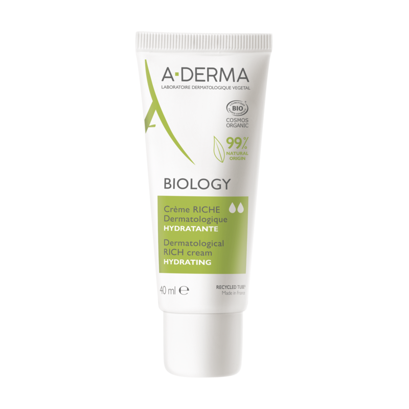 A-Derma Biology Crème riche dermatologique hydratante 40 ml