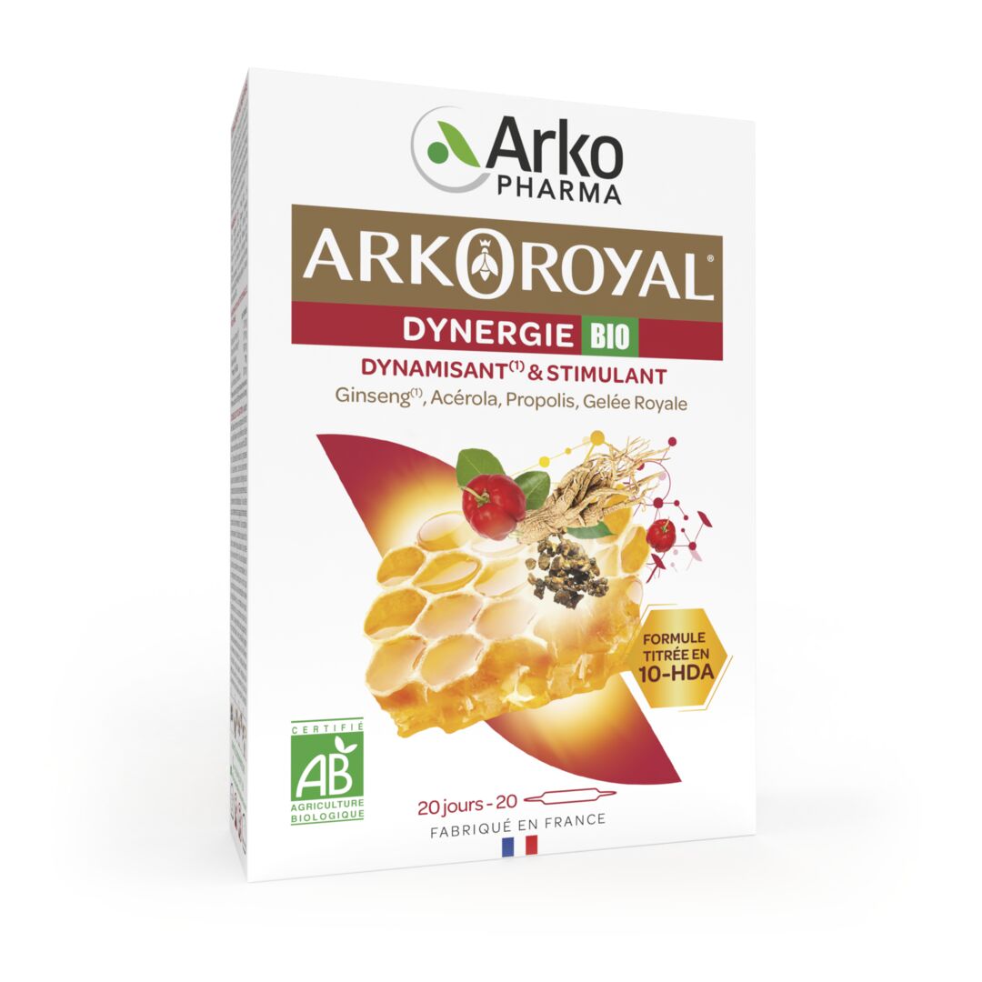 Arkopharma Arkoroyal® Dynergie BIO - Anti gaspillage 20 ampoules